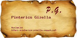 Pinterics Gizella névjegykártya
